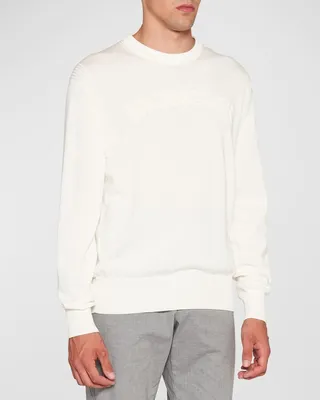 Men's Intarsia Logo Sweater