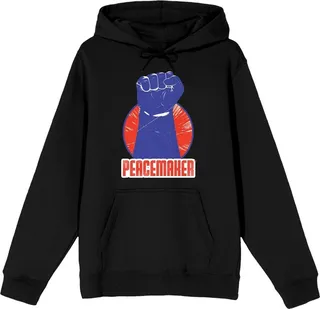 Peacemaker Violet Clenched Fist Men's Black Sweatshirt-XL