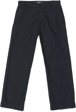 Cropped Cotton Trousers