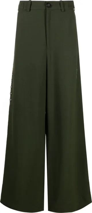 High-Waist Wide-Leg Trousers