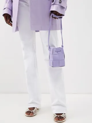 Cassette Mini Intrecciato-leather Bucket Bag