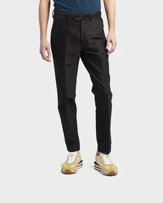 Men's Garment-Washed Solid Workwear Pants
