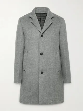 Loukas Wool-Blend Flannel Coat
