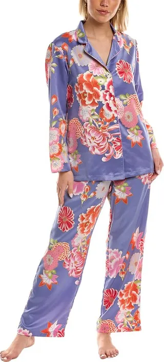 Natori 2pc Satin Essentials Woven Pajama Set