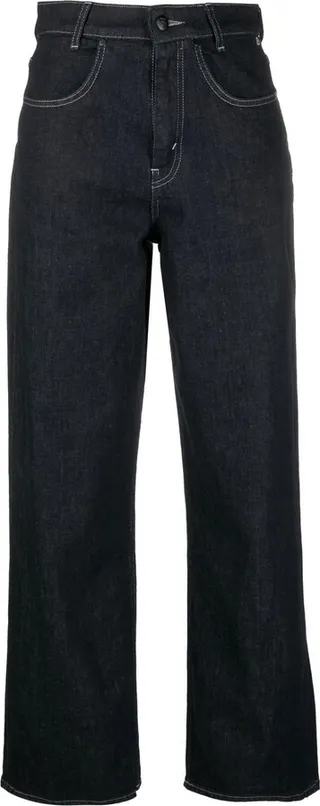 High-Waisted Wide-Leg Jeans