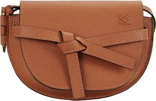 Mini Gate dual bag in Pebble Grain Calfskin