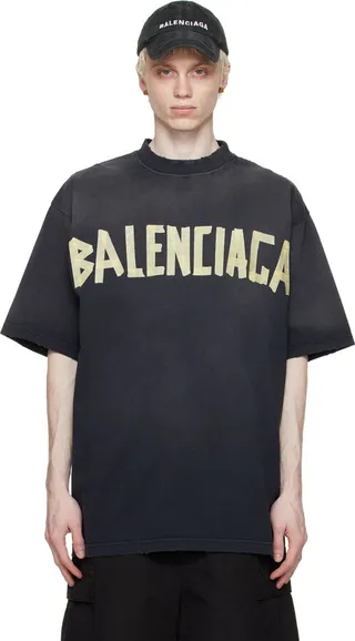 Balenciaga Black Tape Type T-Shirt