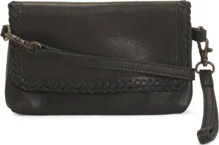 Leather Mila Wristlet Crossbody