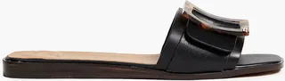 Inez leather slides