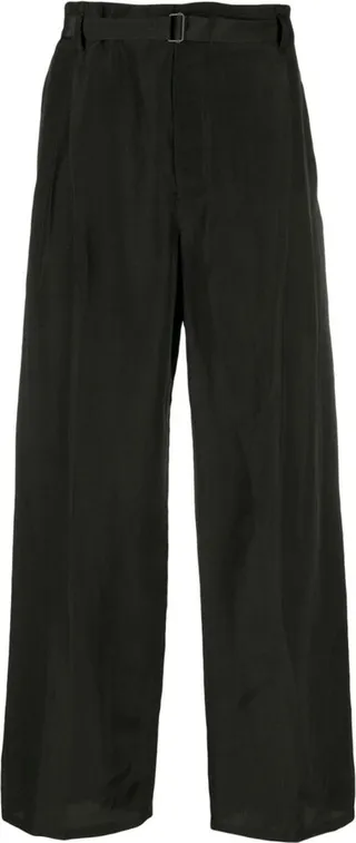 Belted Cotton Trousers