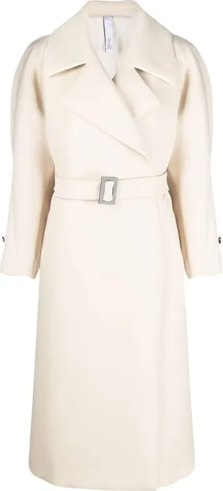 Belted-Waist Detail Trench Coat
