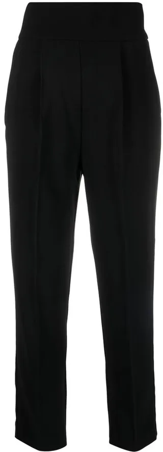 Pleated Cropped Trousers