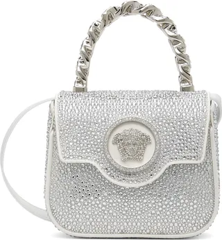 Versace White Mini 'La Medusa' Bag