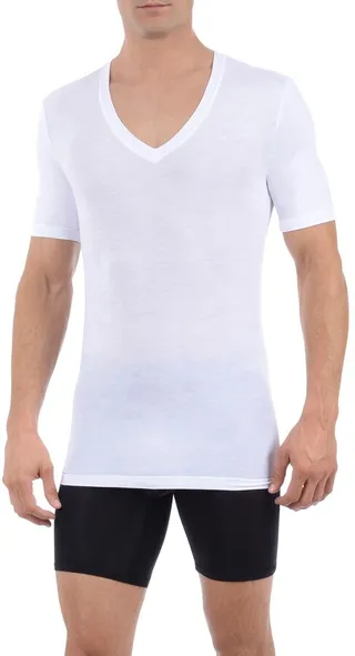 Second Skin Micromodal Deep V-Neck Undershirt