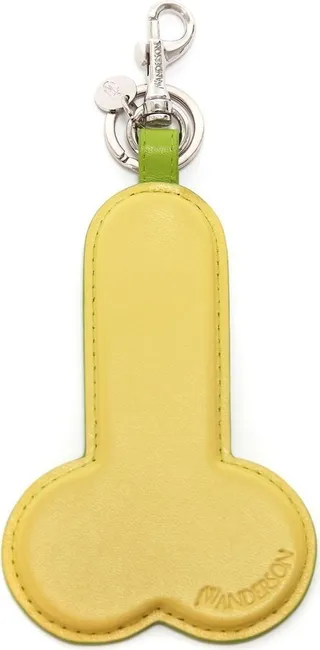 Two-Tone Leather Keyring