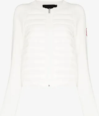 Neutral HyBridge Knit Packable Padded Jacket