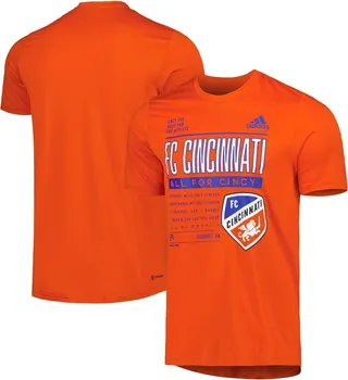 Men's adidas Orange Fc Cincinnati Club Dna Performance T-shirt