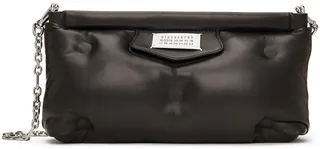 Maison Margiela Black Leather Red Carpet Shoulder Bag