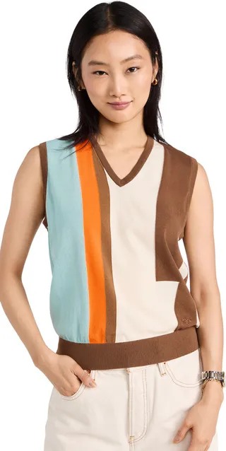 Tory Burch Colorblock Sweater Vest