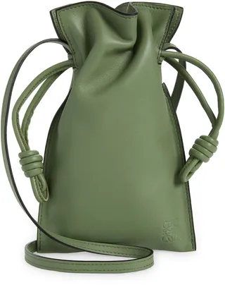 Flamenco Pocket Leather Crossbody Bag