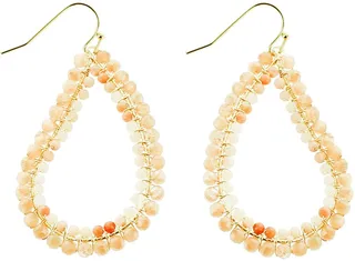 Beaded Teardrop Earrings