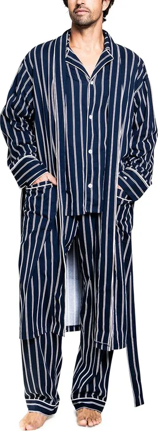 Stripe Pima Cotton Robe