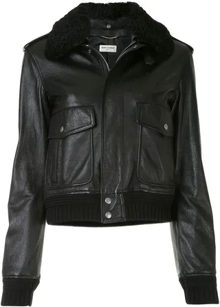 Leather Bomber Jacket