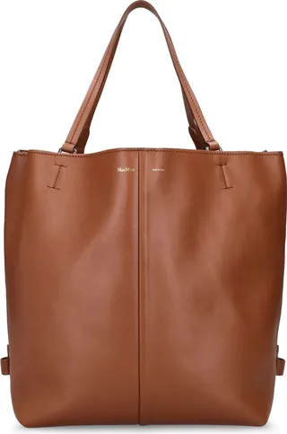 Medium Plage leather tote bag
