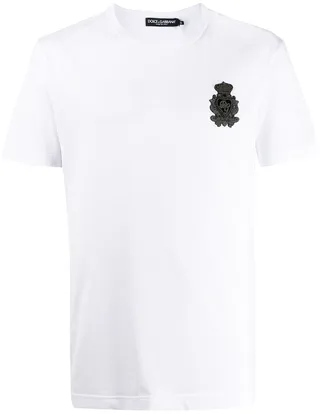 crest logo-patch T-shirt