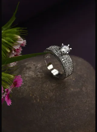 Silver Plated Trendy Ring