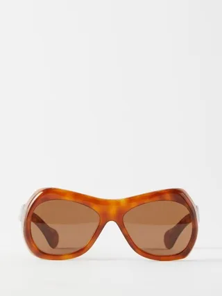 Soledad Oversized Round Acetate Sunglasses