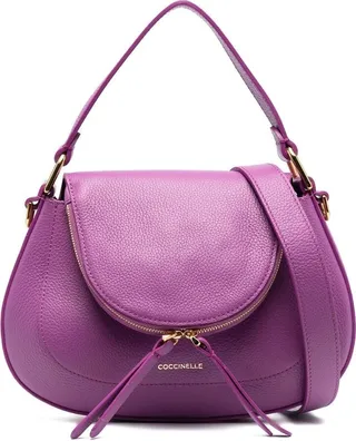 Grained Curve-Edge Tote Bag
