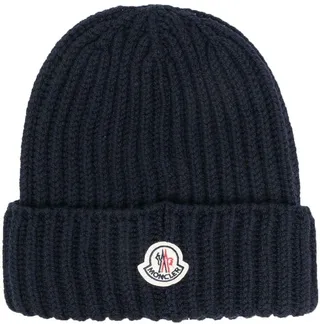 Logo-Patch Wool Beanie