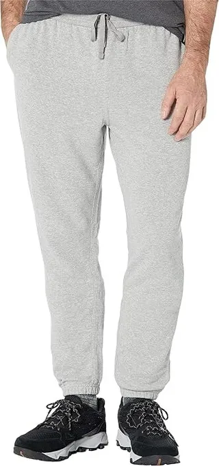 Prana Cardiff Fleece Sweatpants (Heather Grey) Men's Casual Pants