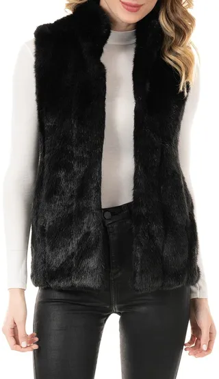 Signature Faux-Fur Vest - Inclusive Sizing