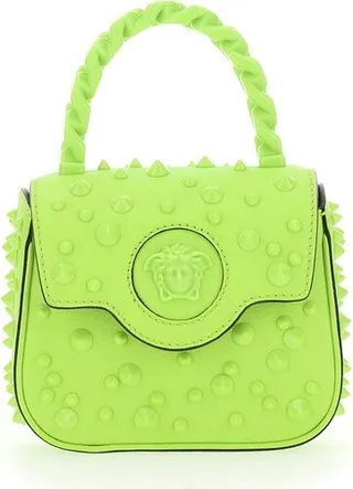 Versace Medusa Head Plaque Embellished Tote Bag