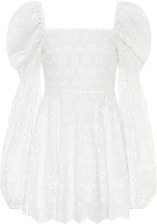 Wren embroidered cotton minidress