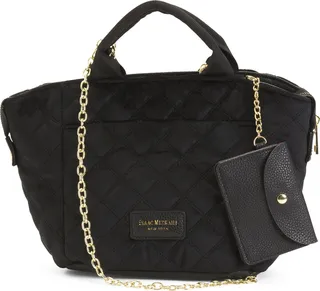 Velour Mini Tote Crossbody And Card Case