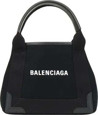 Balenciaga Navy Cabas XS Bag
