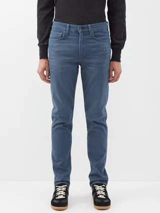 Fit 2 Brushed Cotton-blend Slim-leg Jeans