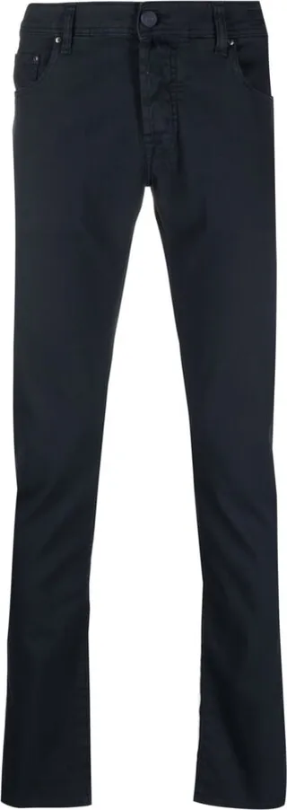 Logo-Patch Skinny Trousers