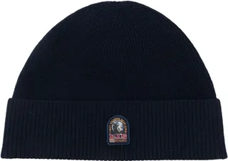 Logo-Patch Knitted Merino Beanie