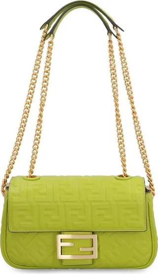 Fendi FF Motif Chained Shoulder Bag