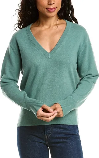 Vince V-Neck Wool & Cashmere-Blend Sweater