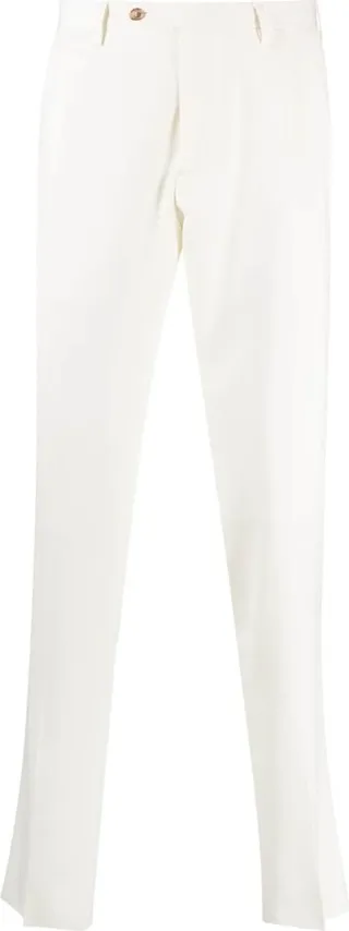 Mid-Rise Straight-Leg Trousers
