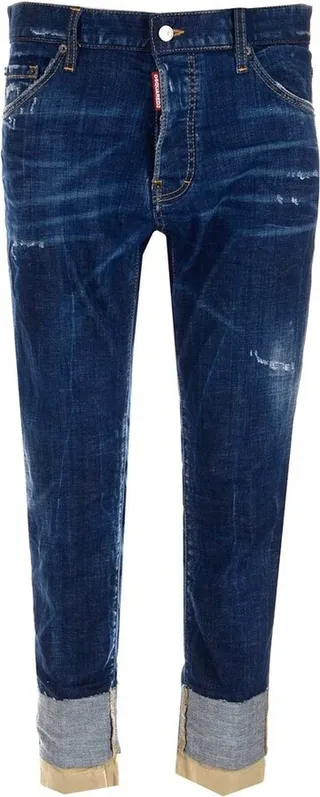 Dsquared2 Distressed Cuffed Jeans
