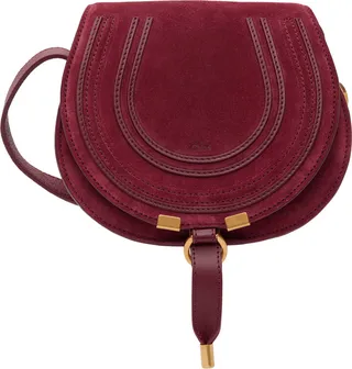 Chloé Red Small Marcie Saddle Bag