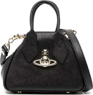Logo-Plaque Leather Mini Bag