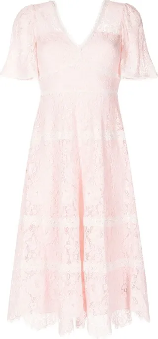 Lace Empire Line Midi Dress