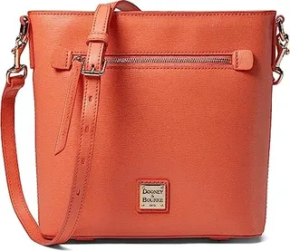 Dooney & Bourke Saffiano Zip Crossbody (Coral) Handbags